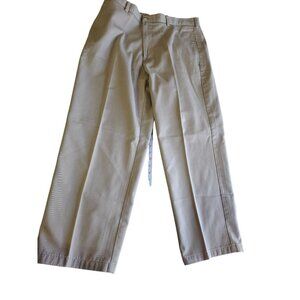 Izod American Chino Pants W36 L28 Beige Men's Casual Trousers